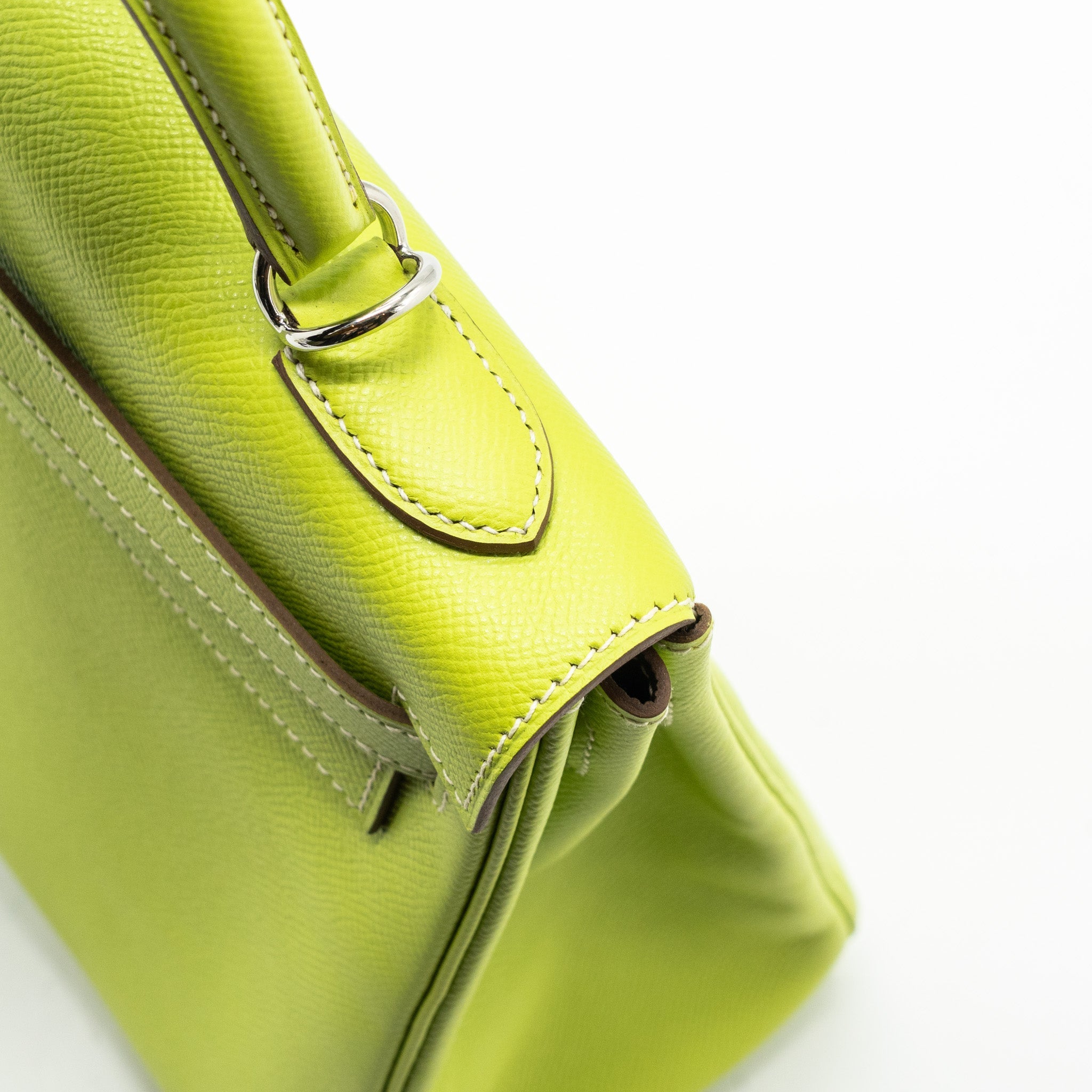 HERMES KELLY 32 EPSOM KIWI/OLIVE GREEN SHW
