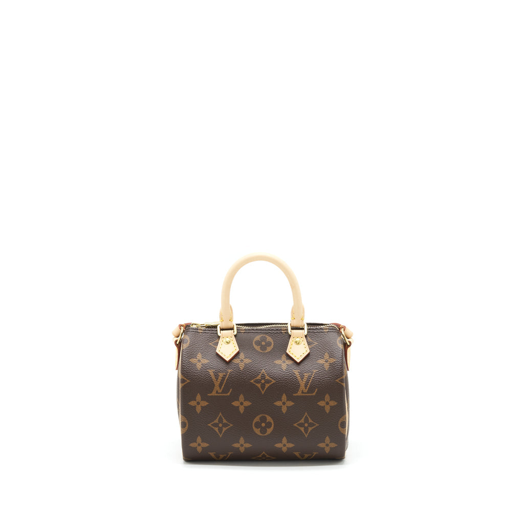 LOUIS VUITTON NANO SPEEDY MONOGRAM CANVAS GHW YEAR 2020