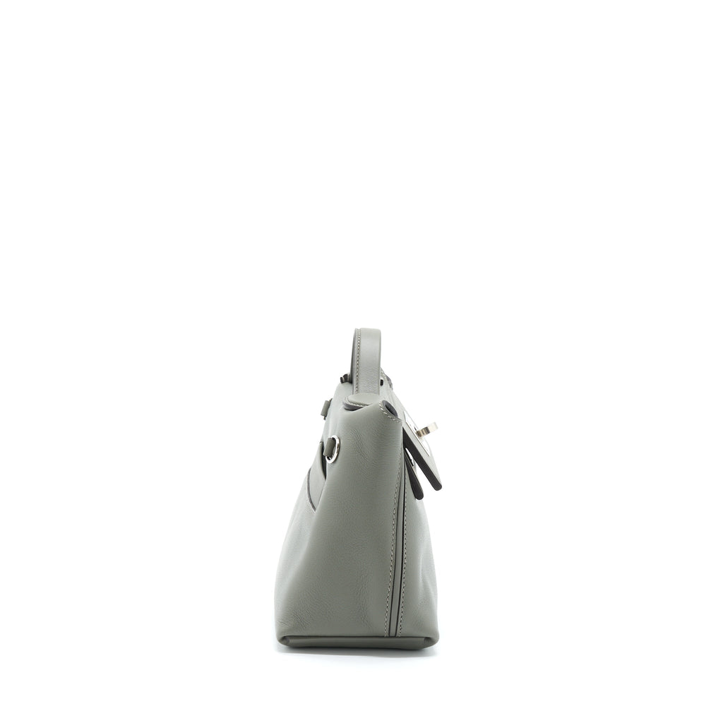 HERMES MINI 24/24 2424 - 21 EVERCOLOR / SWIFT GRIS MEYER SHW