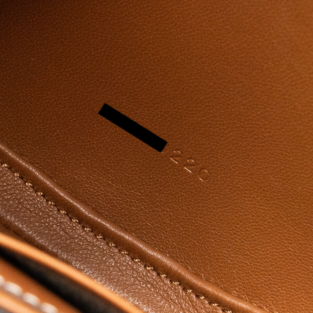 CELINE BESACE BAG CALFSKIN BROWN GHW
