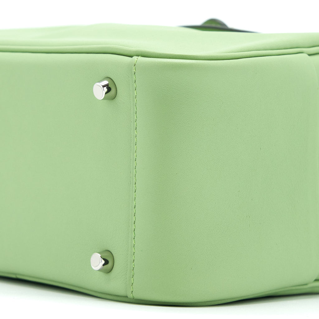 HERMES MINI LINDY SWIFT VERT CRIQUET SHW