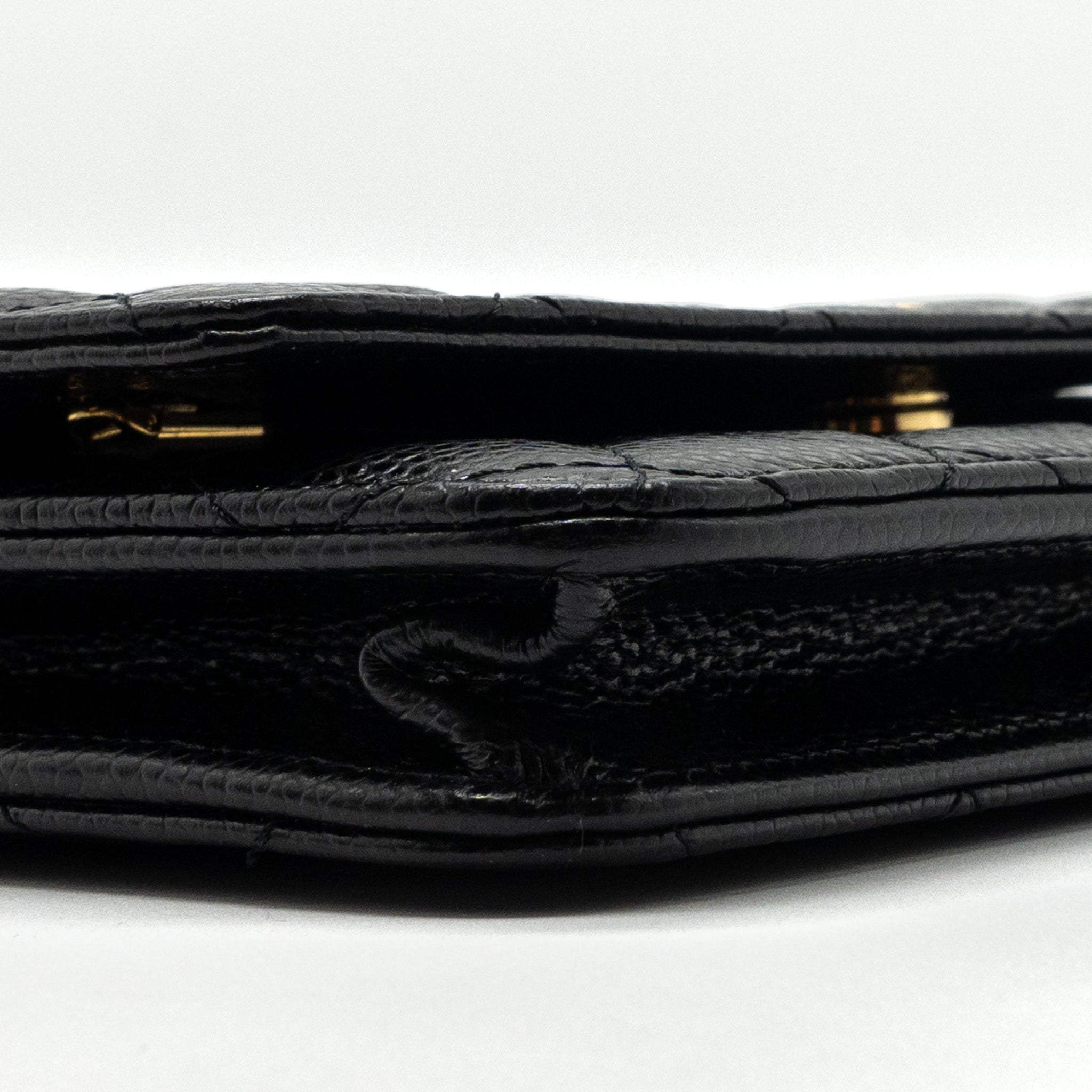 CHANEL CLASSIC WALLET ON CHAIN CAVIAR BLACK GHW