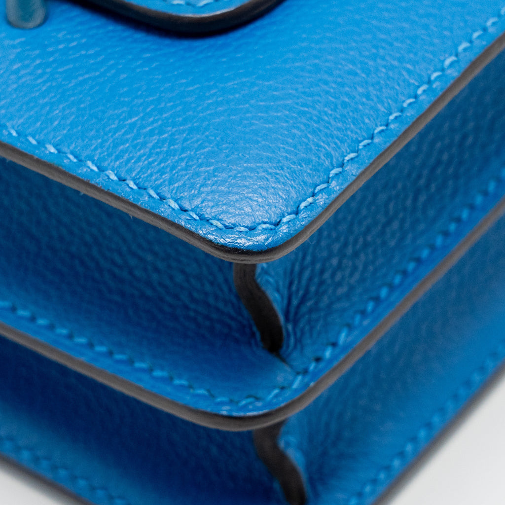 HERMES MINI ROULIS EVERCOLOR B3 BLEU ZANZIBAR GHW