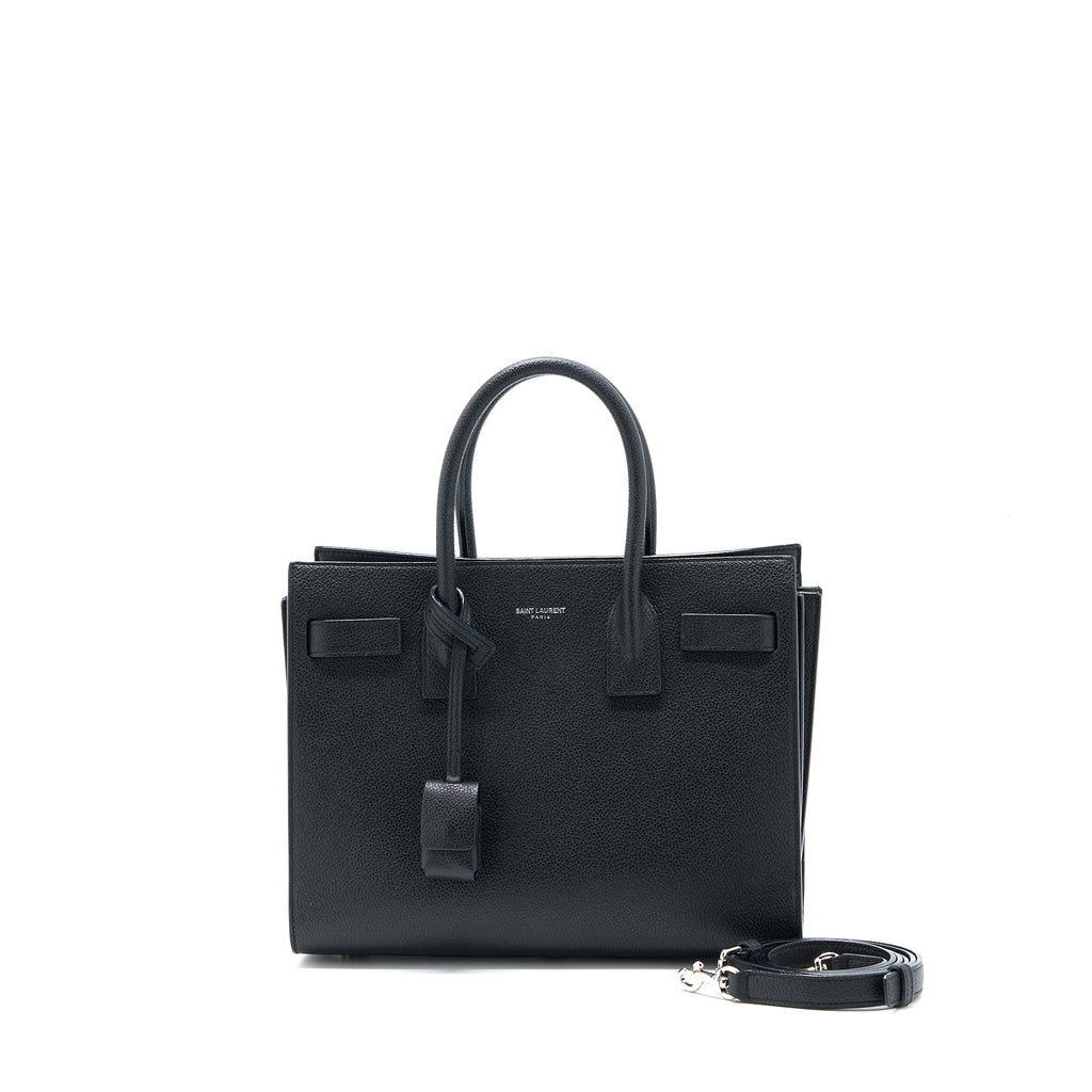 SAINT LAURENT BABY SAC DE JOUR GRAINED CALFSKIN BLACK SHW
