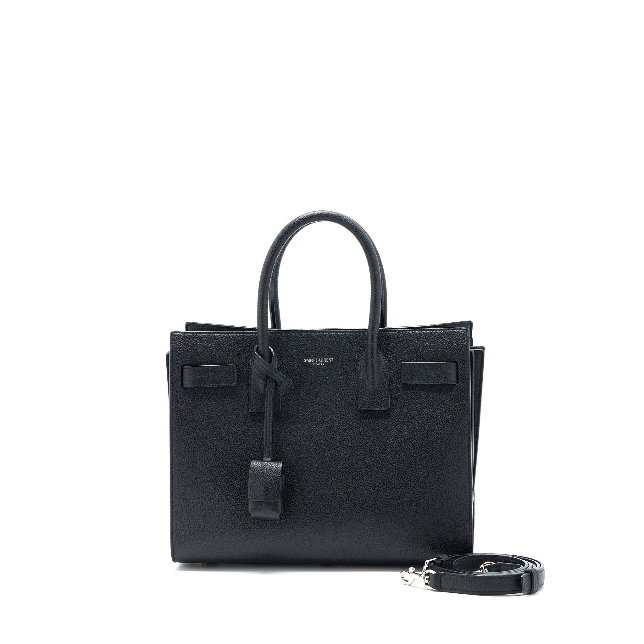 SAINT LAURENT BABY SAC DE JOUR GRAINED CALFSKIN BLACK SHW