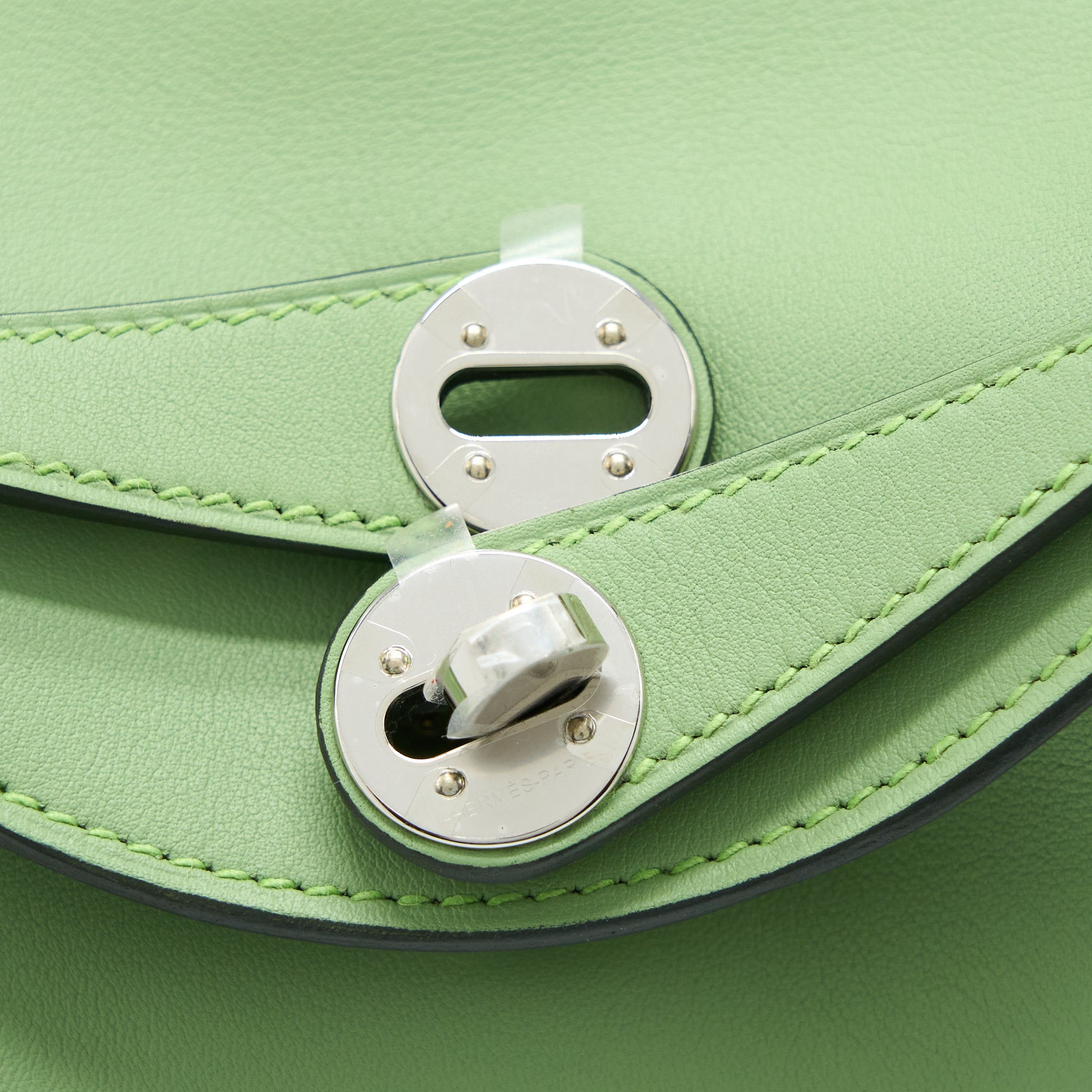 HERMES MINI LINDY SWIFT VERT CRIQUET SHW