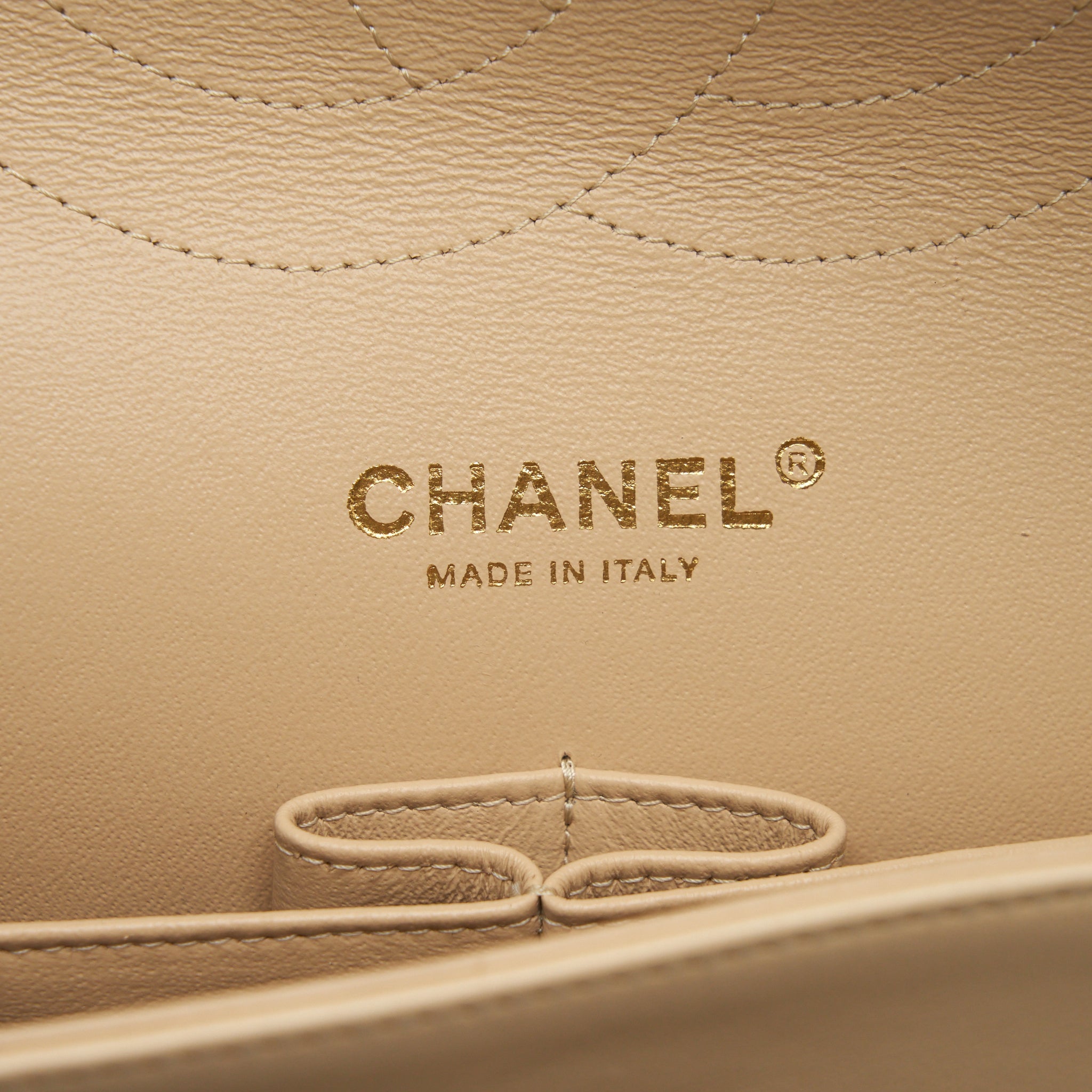 CHANEL JUMBO CLASSIC DOUBLE FLAP BAG LAMBSKIN BEIGE LGHW