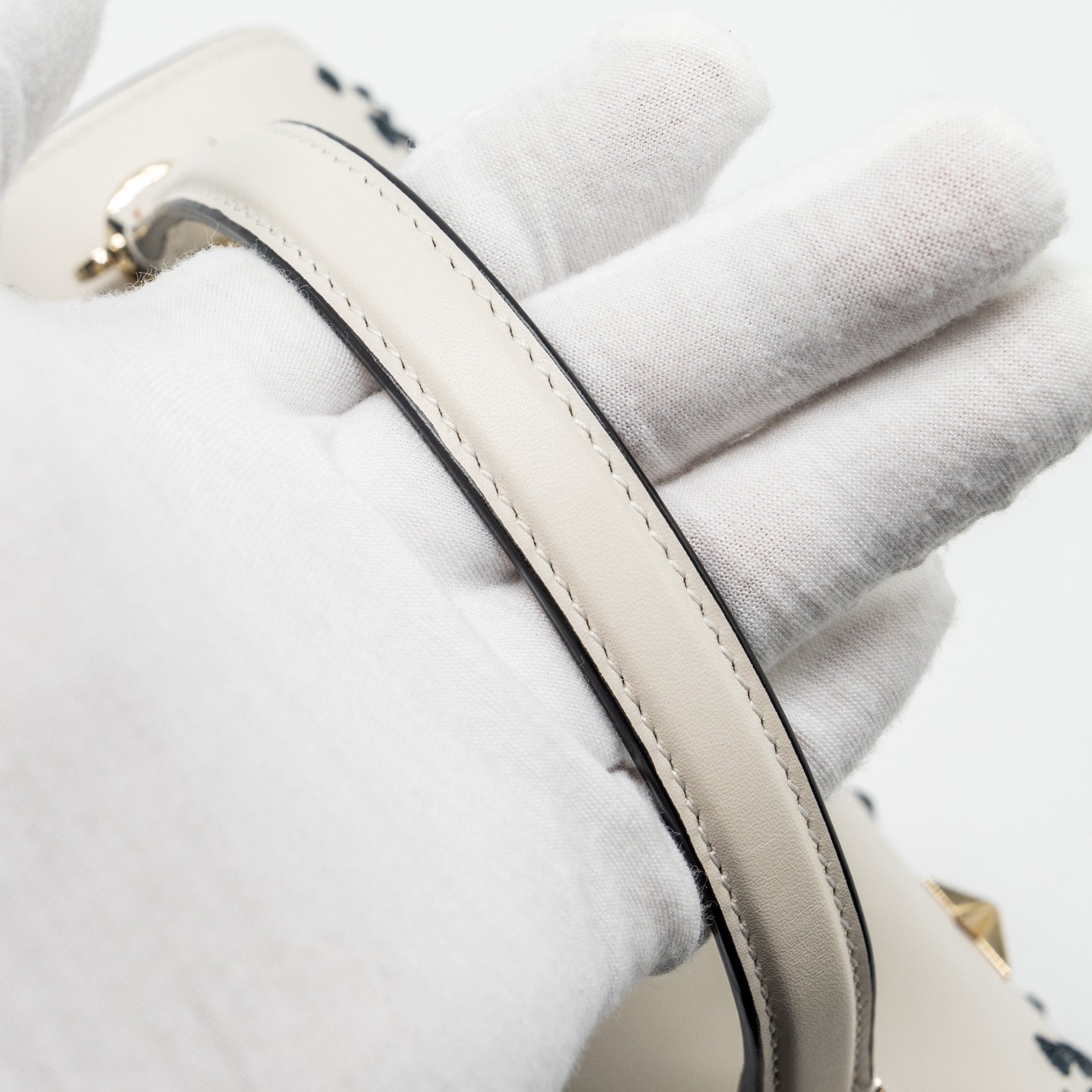 BVLGARI SERPENTI FOREVER TOP HANDLE BAG LIMITED EDITION CALFSKIN WHITE/MULTICOLOUR LGHW