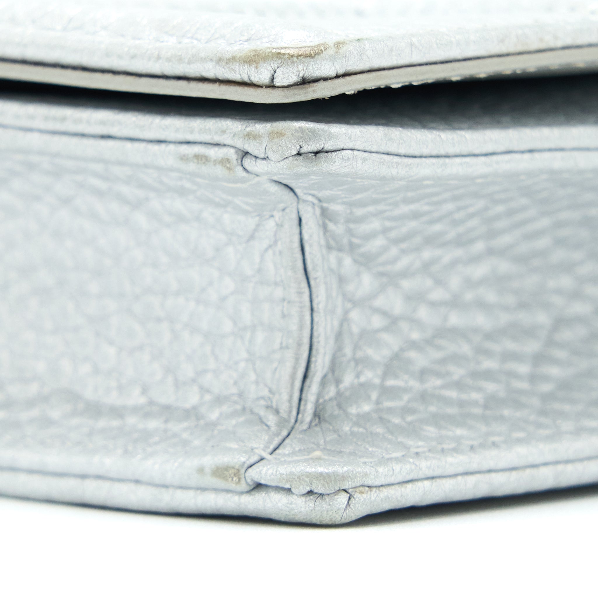 DIOR DIORAMA WALLET ON CHAIN CALFSKIN SILVER LGHW