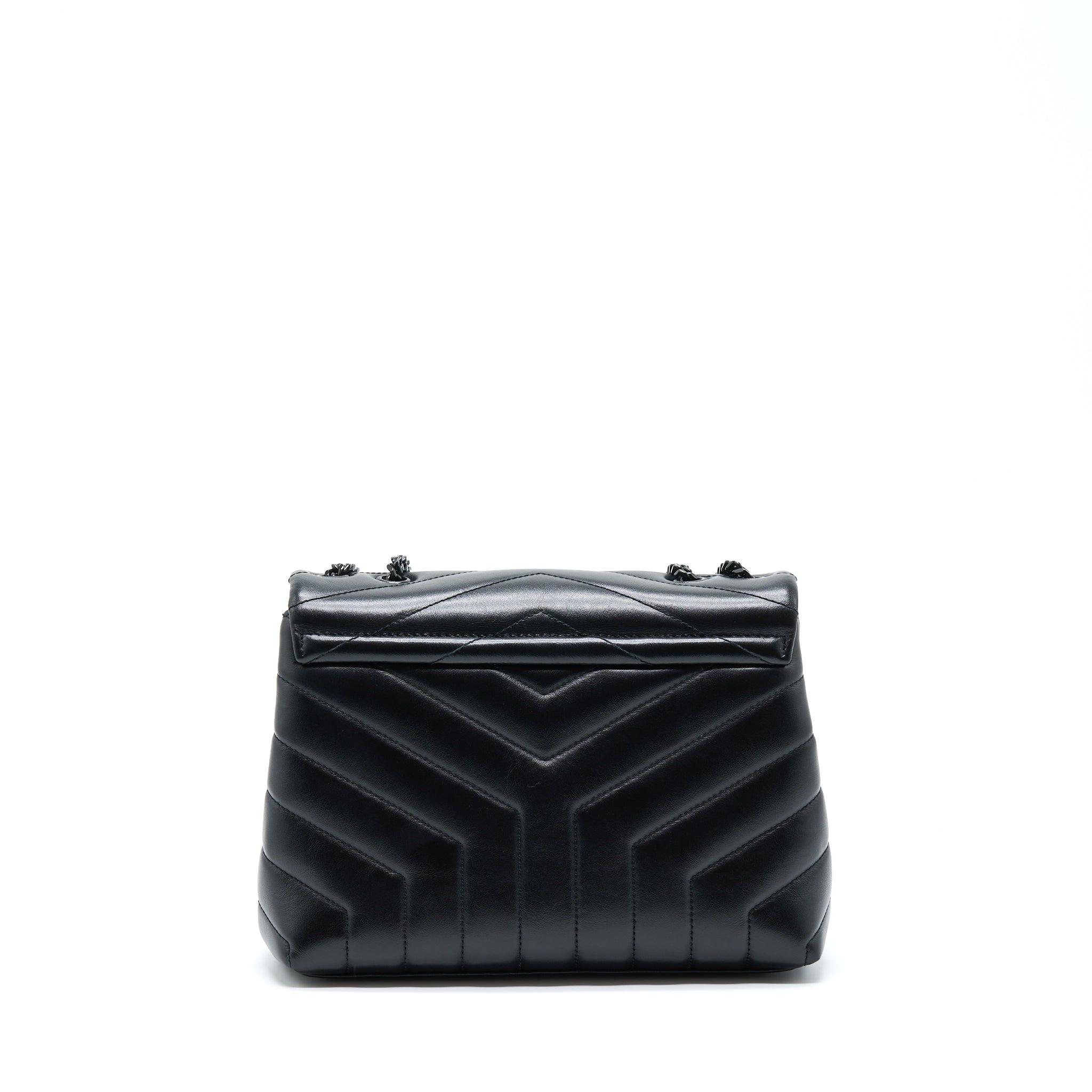 SAINT LAURENT/ YSL LOULOU BAG BLACK WITH BLACK HARDWARE
