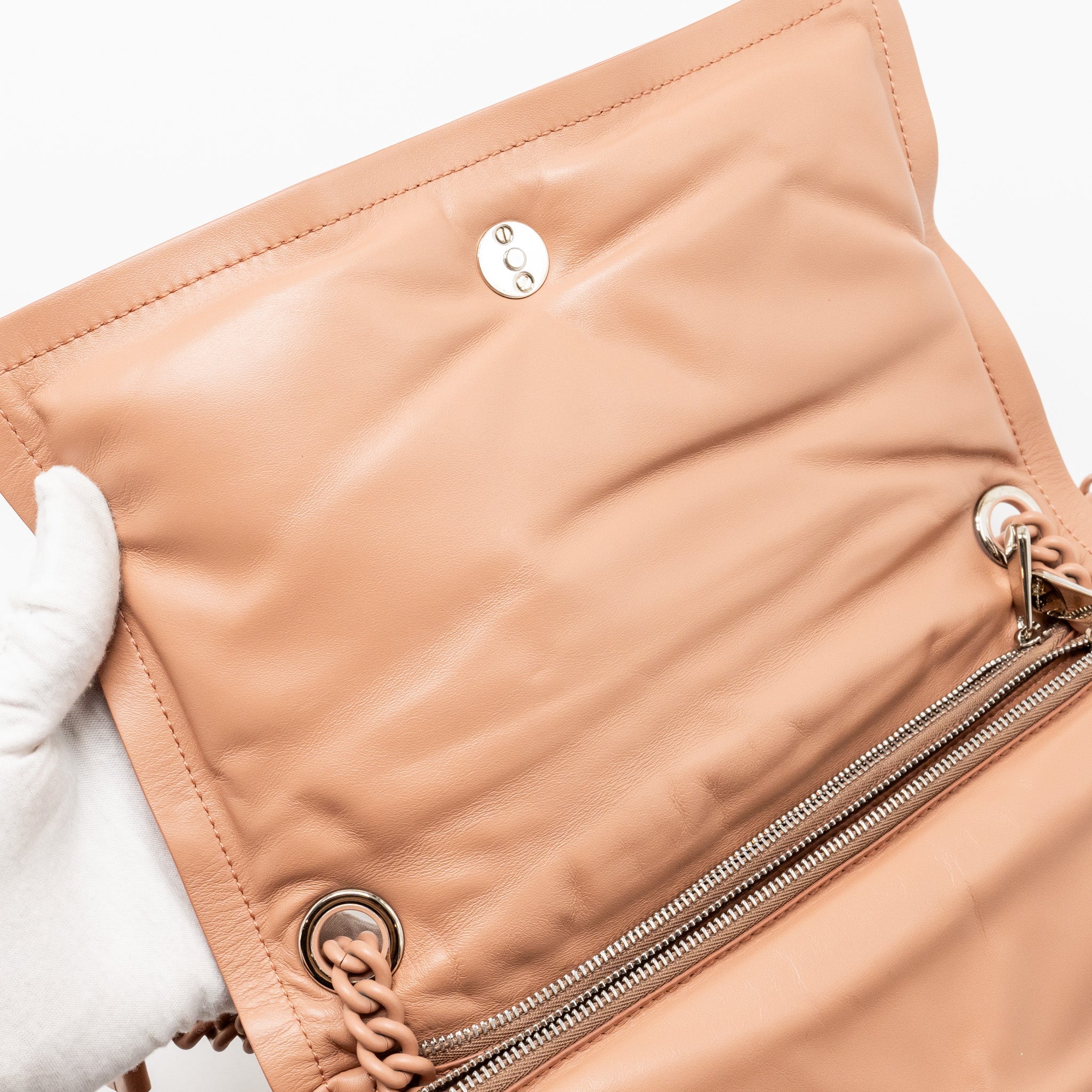 SALVATORE FERRAGAMO VIVA BOW SHOULDER BAG LEATHER DUST PINK SHW