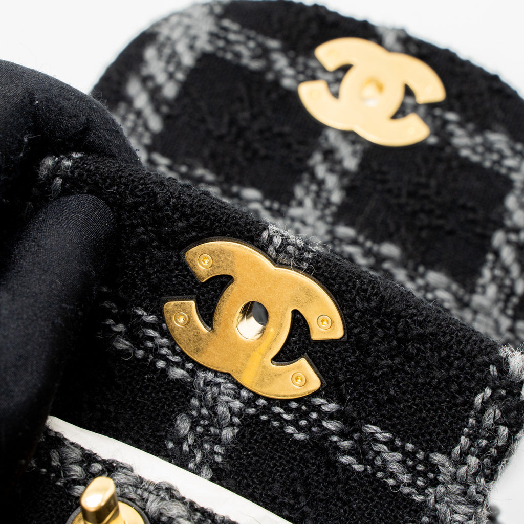CHANEL DUMA BACKPACK TWEED MULTICOLOURED BRUSHED GHW (MICROCHIP)