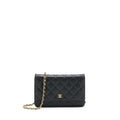 CHANEL CLASSIC WALLET ON CHAIN CAVIAR BLACK GHW