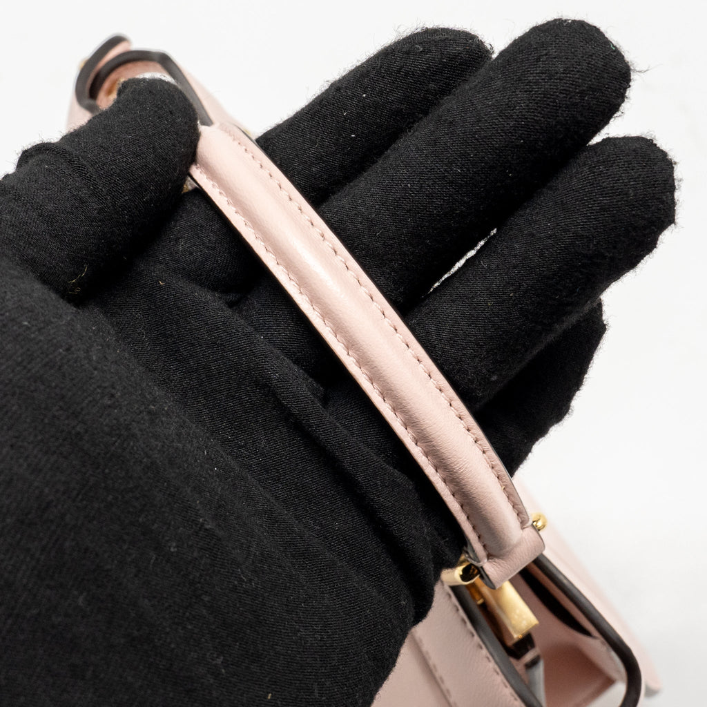 FENDI MINI PEEKABOO ISEEU PETITE BAG CALFSKIN PALE PINK GHW
