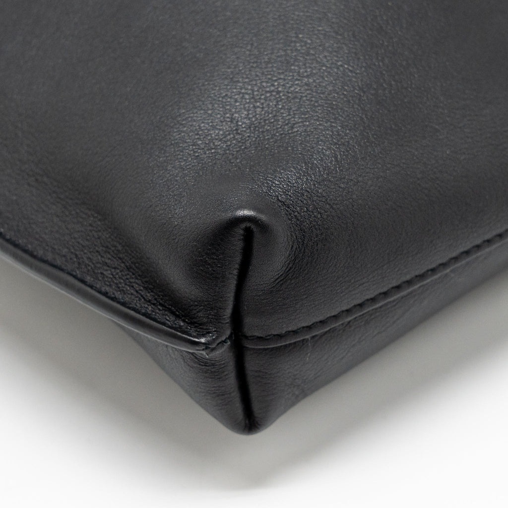 SAINT LAURENT/YSL SUZANNE HOBO BAG CALFSKIN BLACK GHW