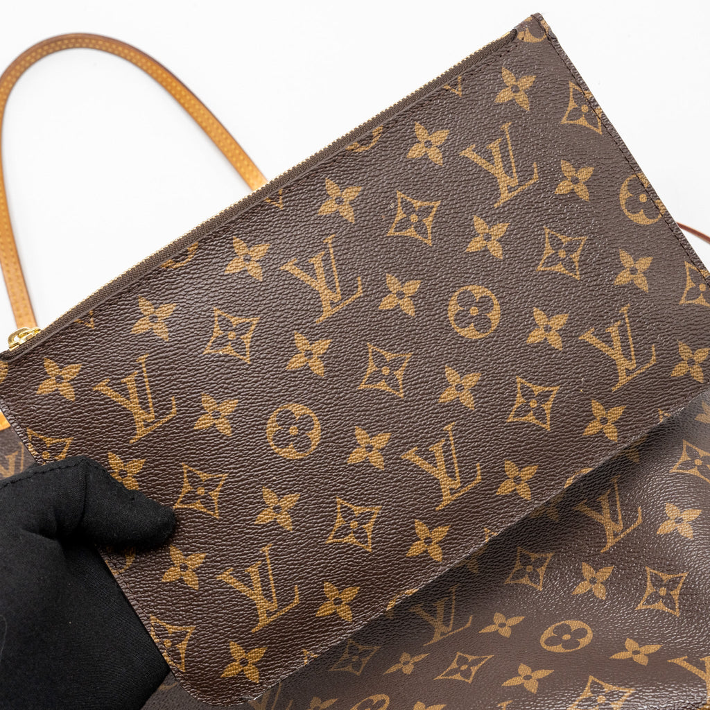 LOUIS VUITTON NEVERFULL MM MONOGRAM CANVAS GHW