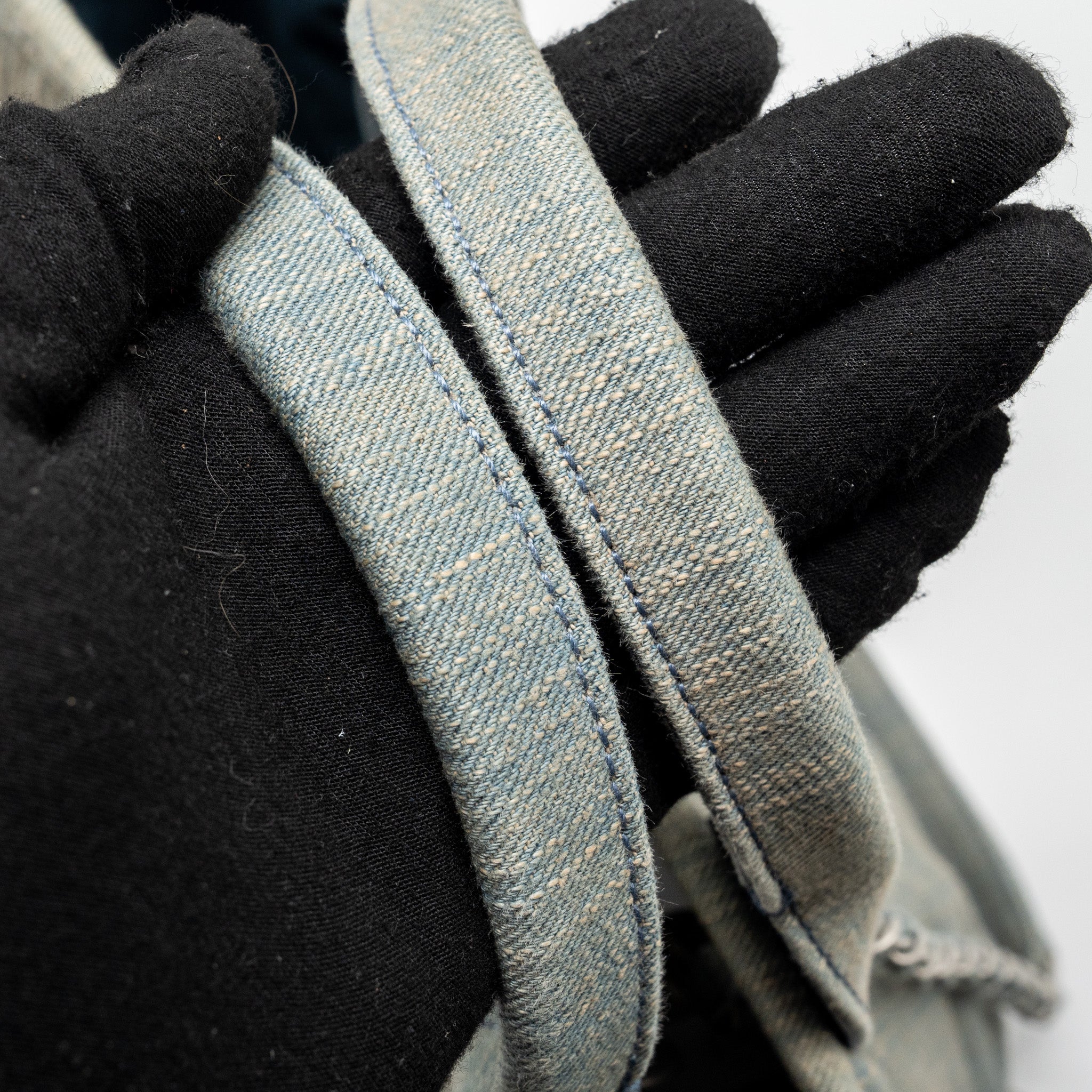 CHANEL DEAUVILLE SHOPPING TOTE BAG DENIM BLUE SHW (MICROCHIP)