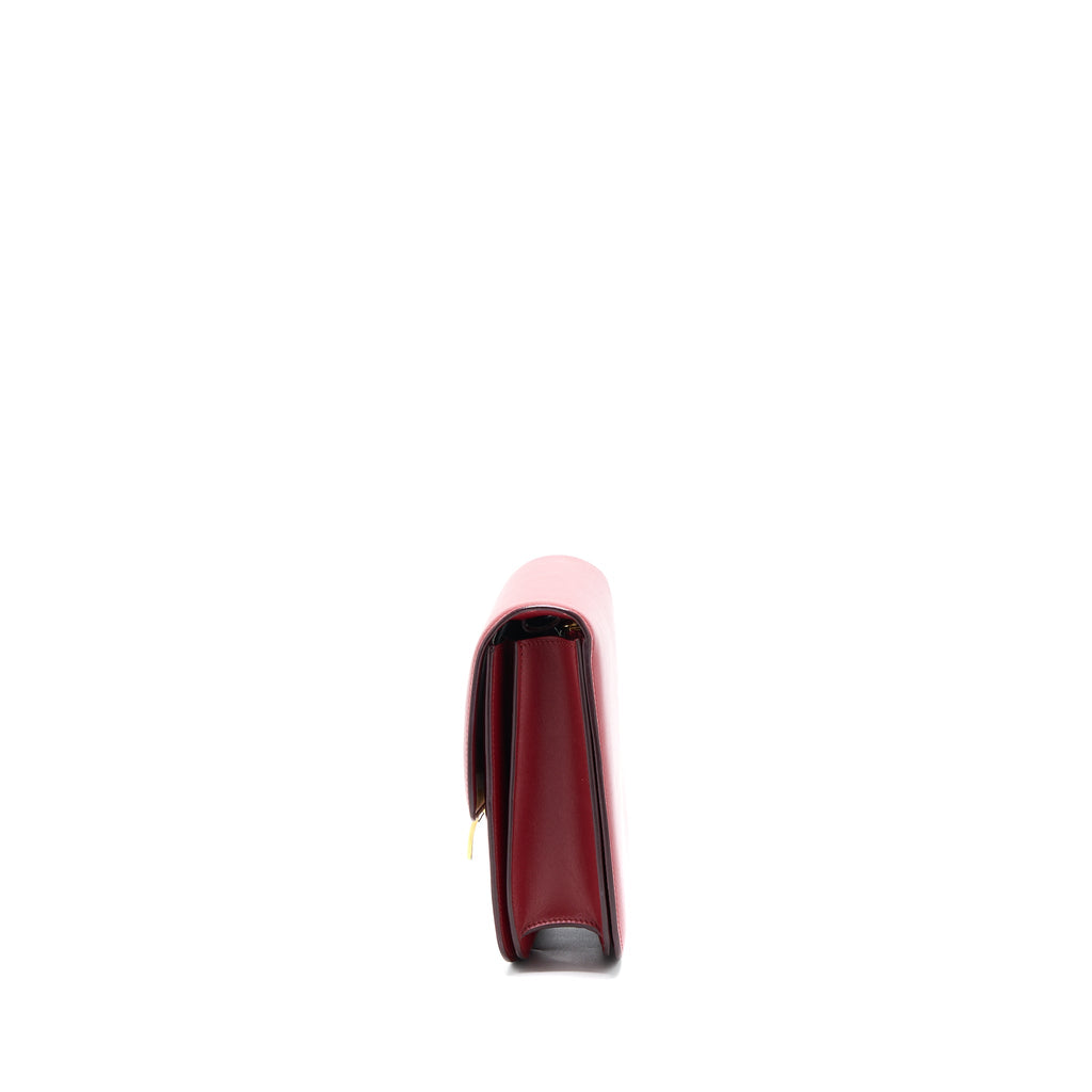 CELINE MEDIUM CLASSIC BOX CALFSKIN RED GHW
