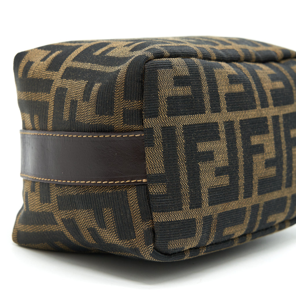 FENDI VINTAGE MINI COSMETIC BAG FF ZUCCA CANVAS