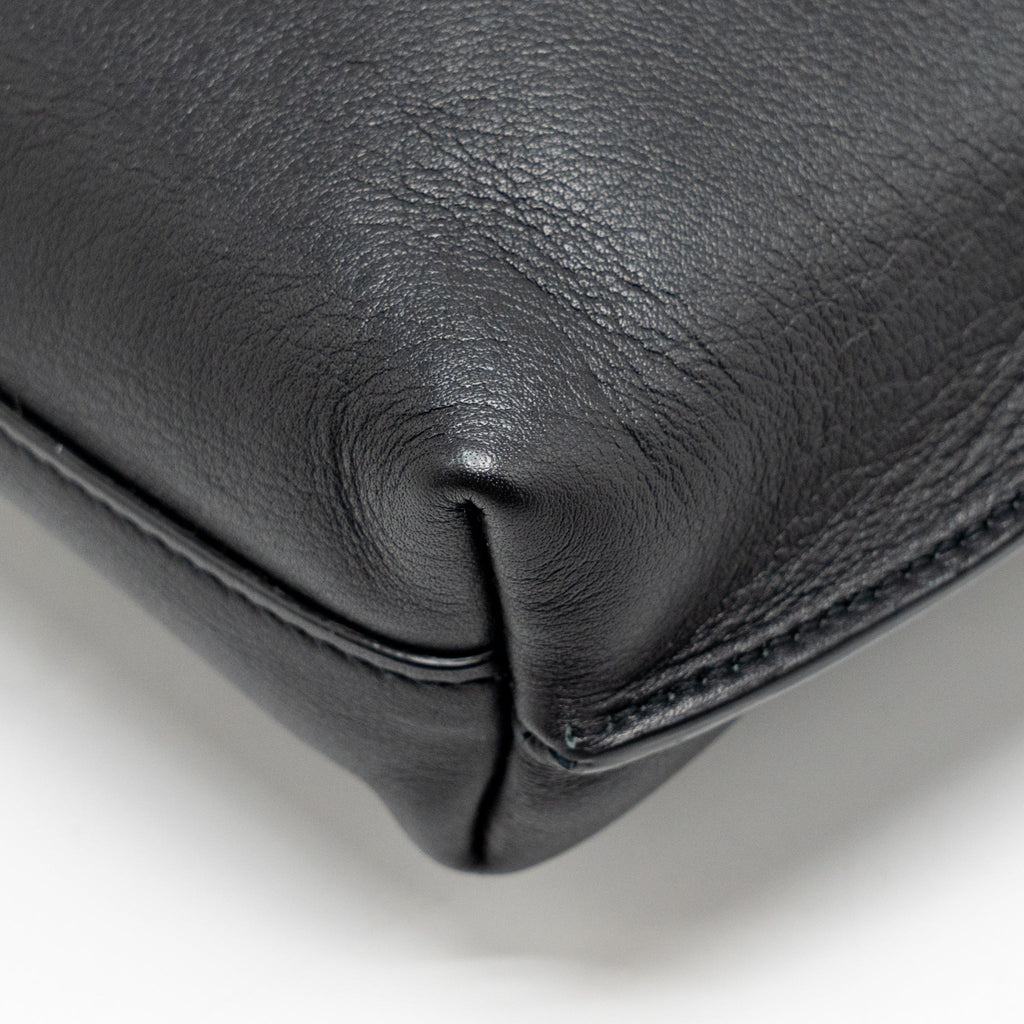 SAINT LAURENT/YSL SUZANNE HOBO BAG CALFSKIN BLACK GHW