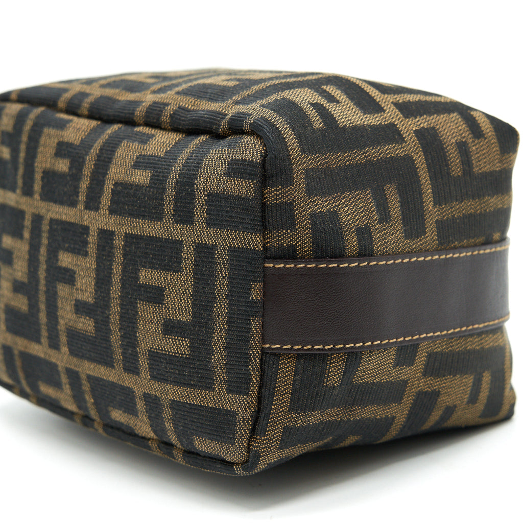 FENDI VINTAGE MINI COSMETIC BAG FF ZUCCA CANVAS