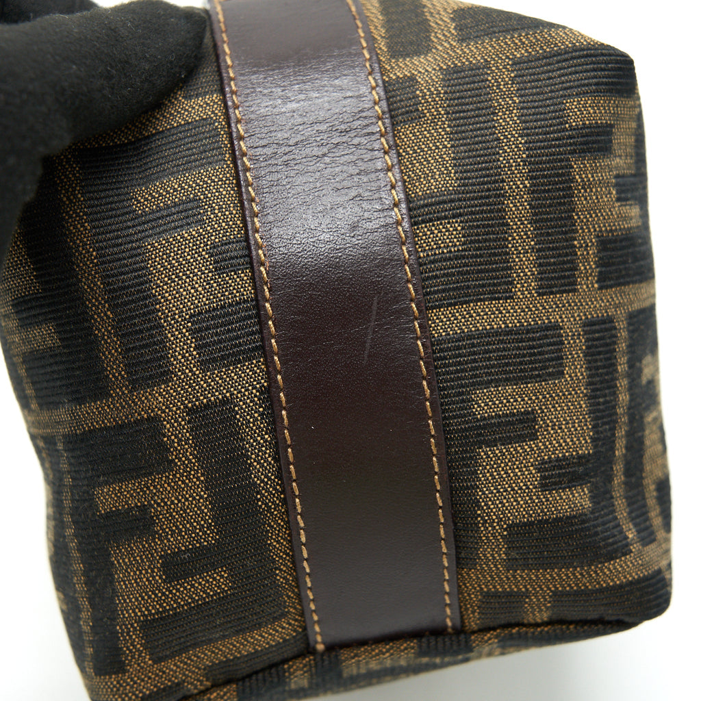 FENDI VINTAGE MINI COSMETIC BAG FF ZUCCA CANVAS