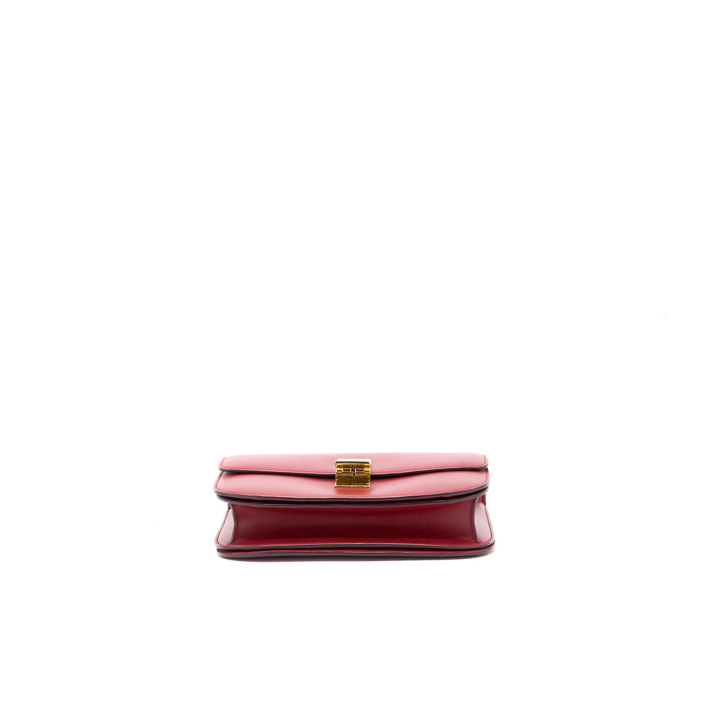 CELINE MEDIUM CLASSIC BOX CALFSKIN RED GHW