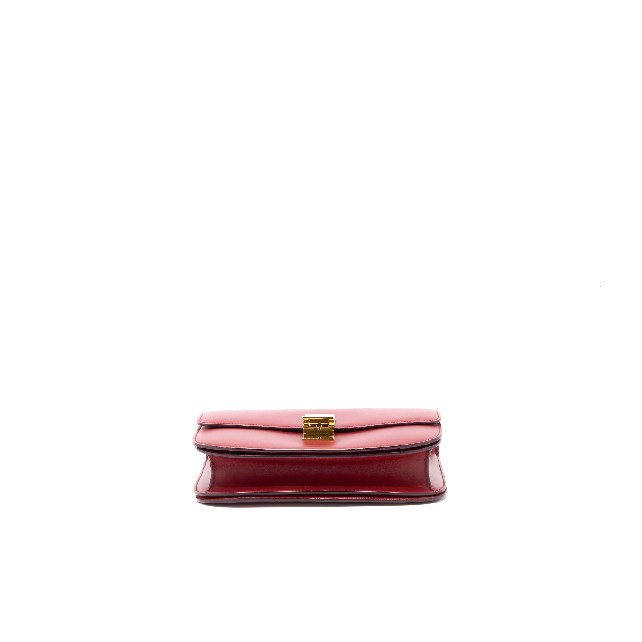CELINE MEDIUM CLASSIC BOX CALFSKIN RED GHW