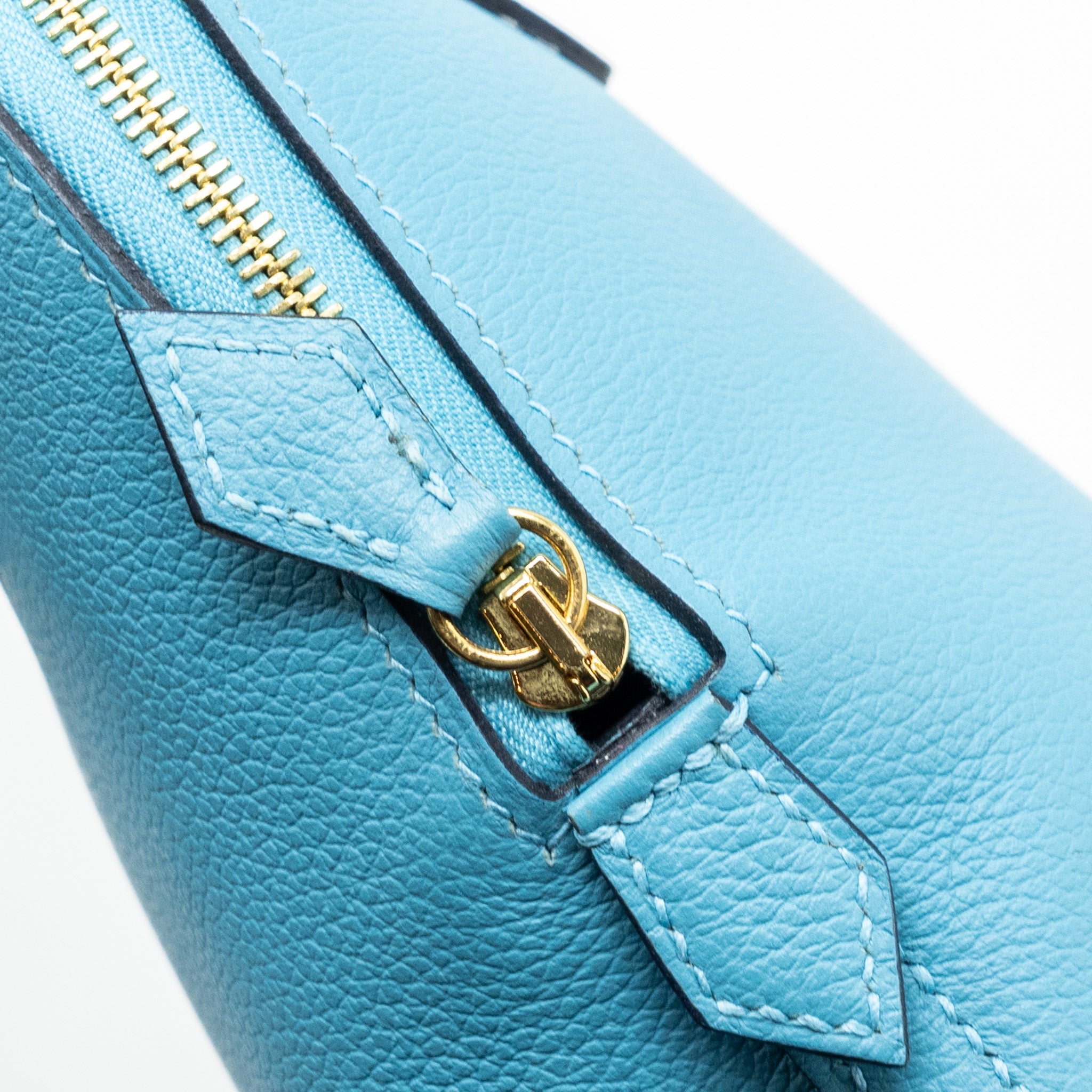 HERMES MINI BOLIDE EVERCOLOR P3 BLUE DU NORD GHW