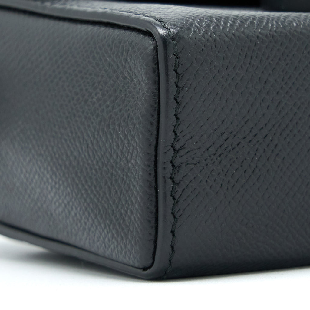 DIOR 30 MONTAIGNE BOX CALFSKIN BLACK WITH BLACK HARDWARE