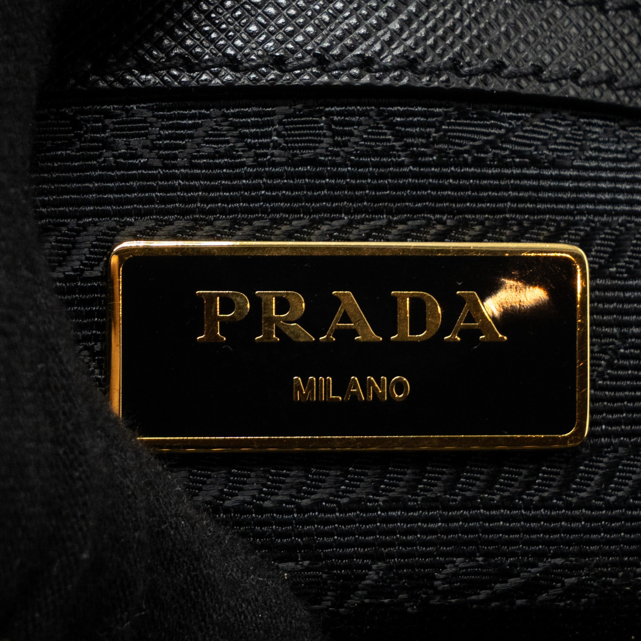 PRADA DOUBLE ZIP TOTE BAG SAFFIANO CALFSKIN BLACK GHW