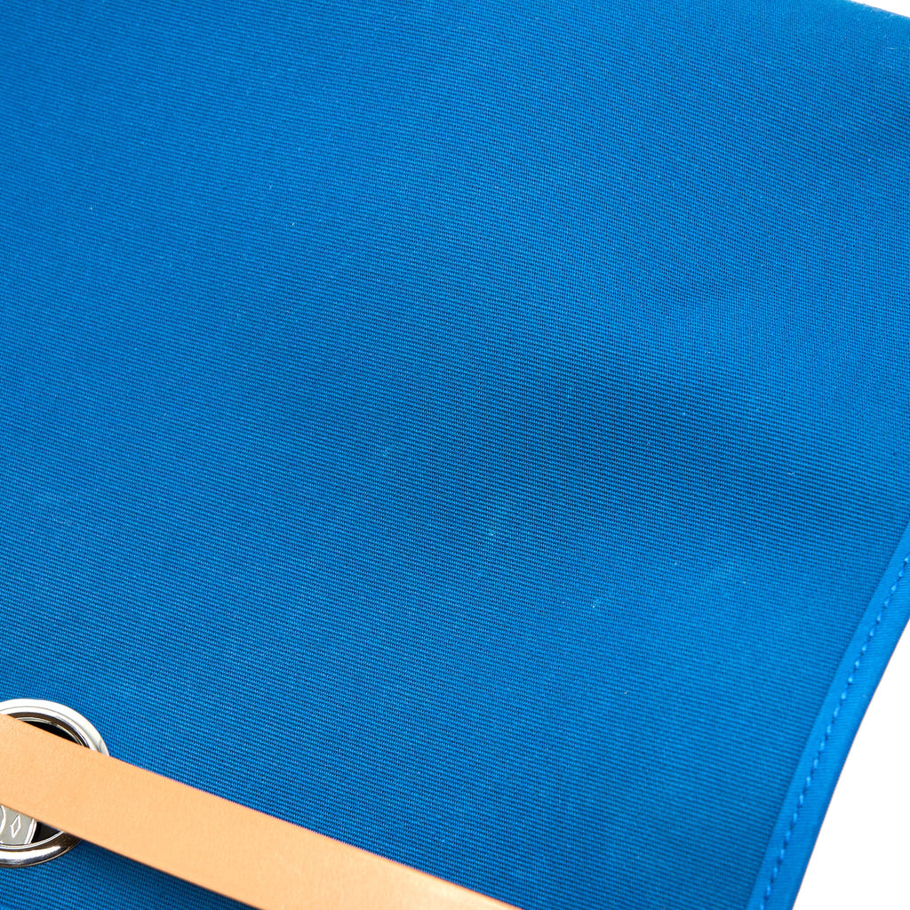 HERMES HERBAG ZIP 31 BAG CANVAS BLUE SHW