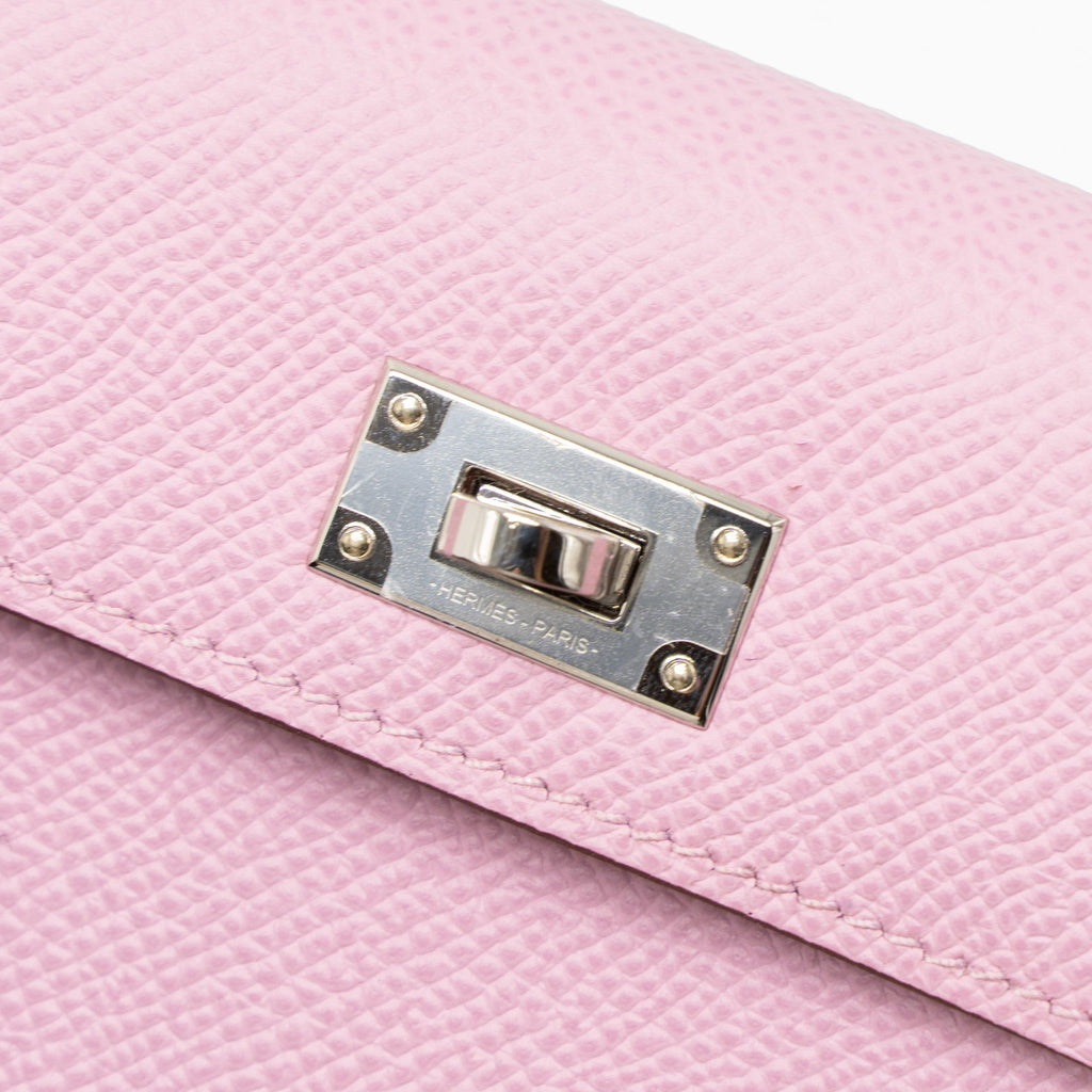 HERMES KELLY POCKET COMPACT EPSOM X9 MAUVE SYLVESTRE SHW