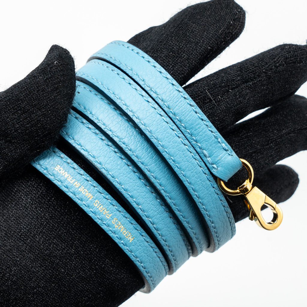 HERMES MINI BOLIDE EVERCOLOR P3 BLUE DU NORD GHW