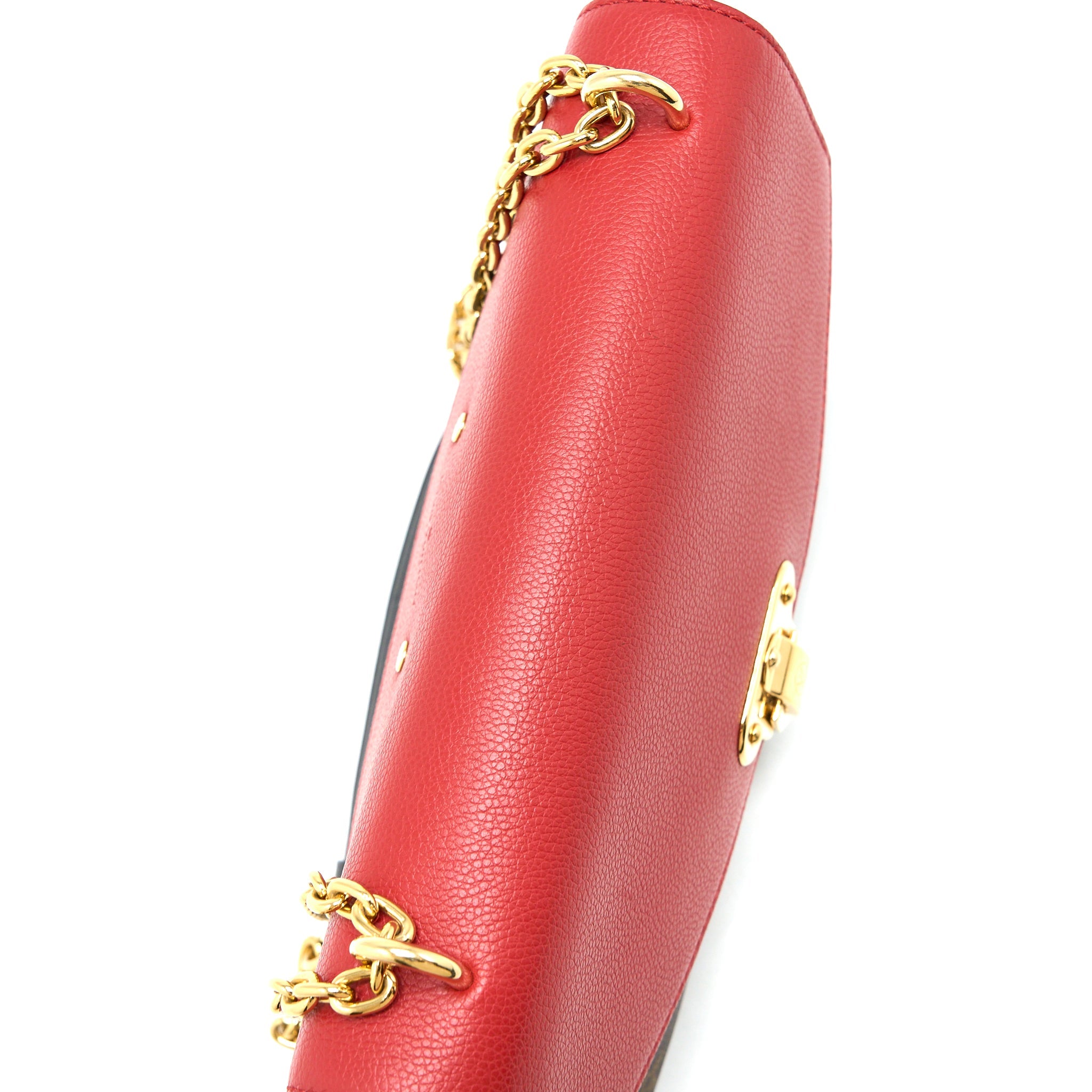 LOUIS VUITTON PALLAS CHAIN BAG CERISE MONOGRAM CANVAS/LEATHER GHW
