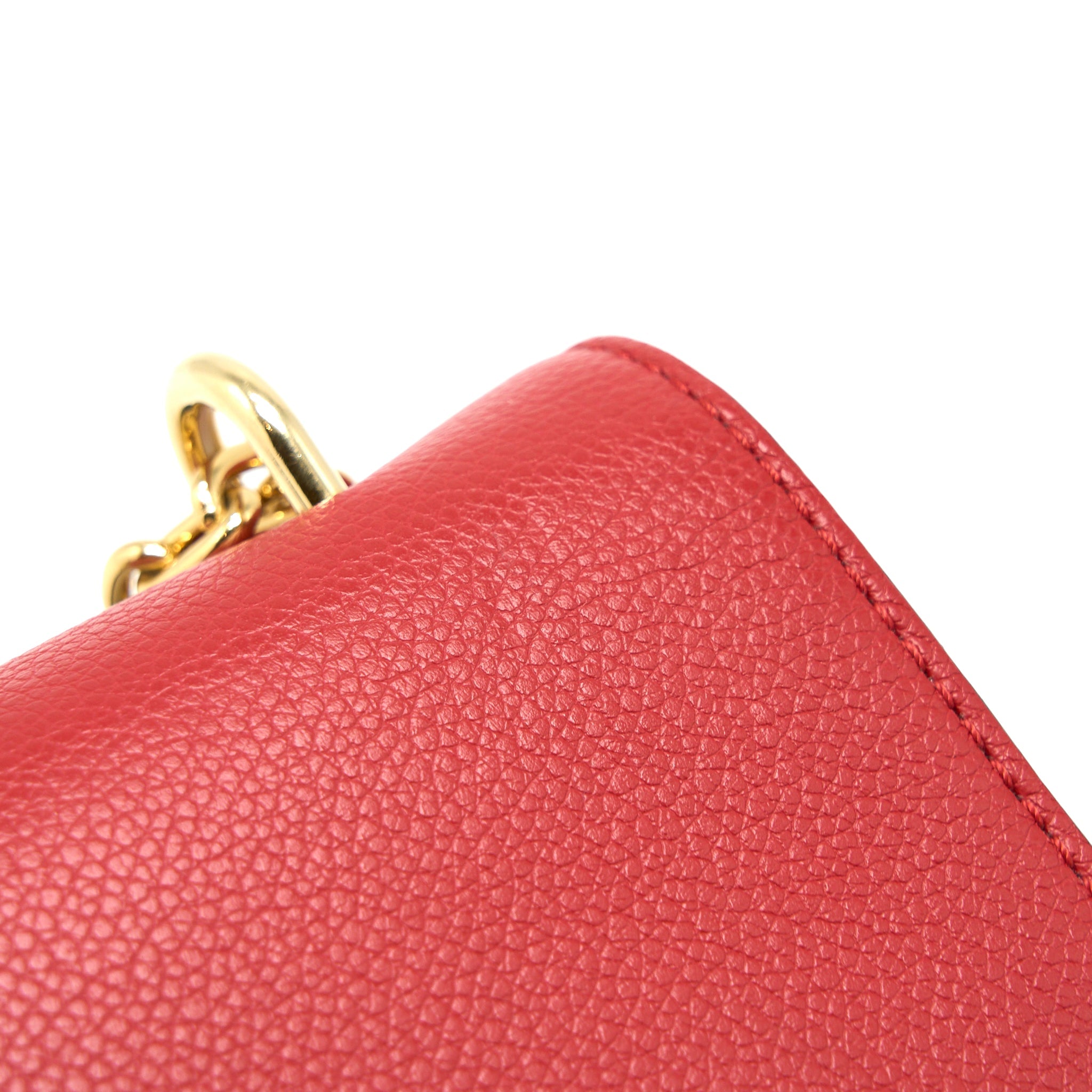 LOUIS VUITTON PALLAS CHAIN BAG CERISE MONOGRAM CANVAS/LEATHER GHW