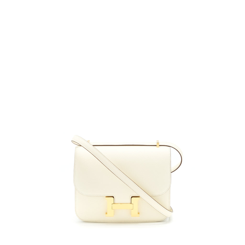 HERMES MINI CONSTANCE EPSOM NATA GHW