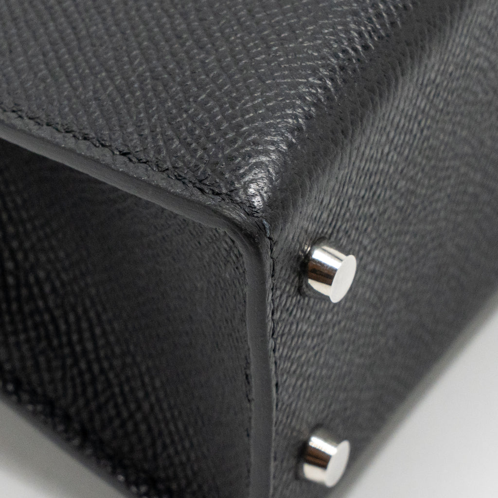 HERMES MINI KELLY EPSOM BLACK SHW