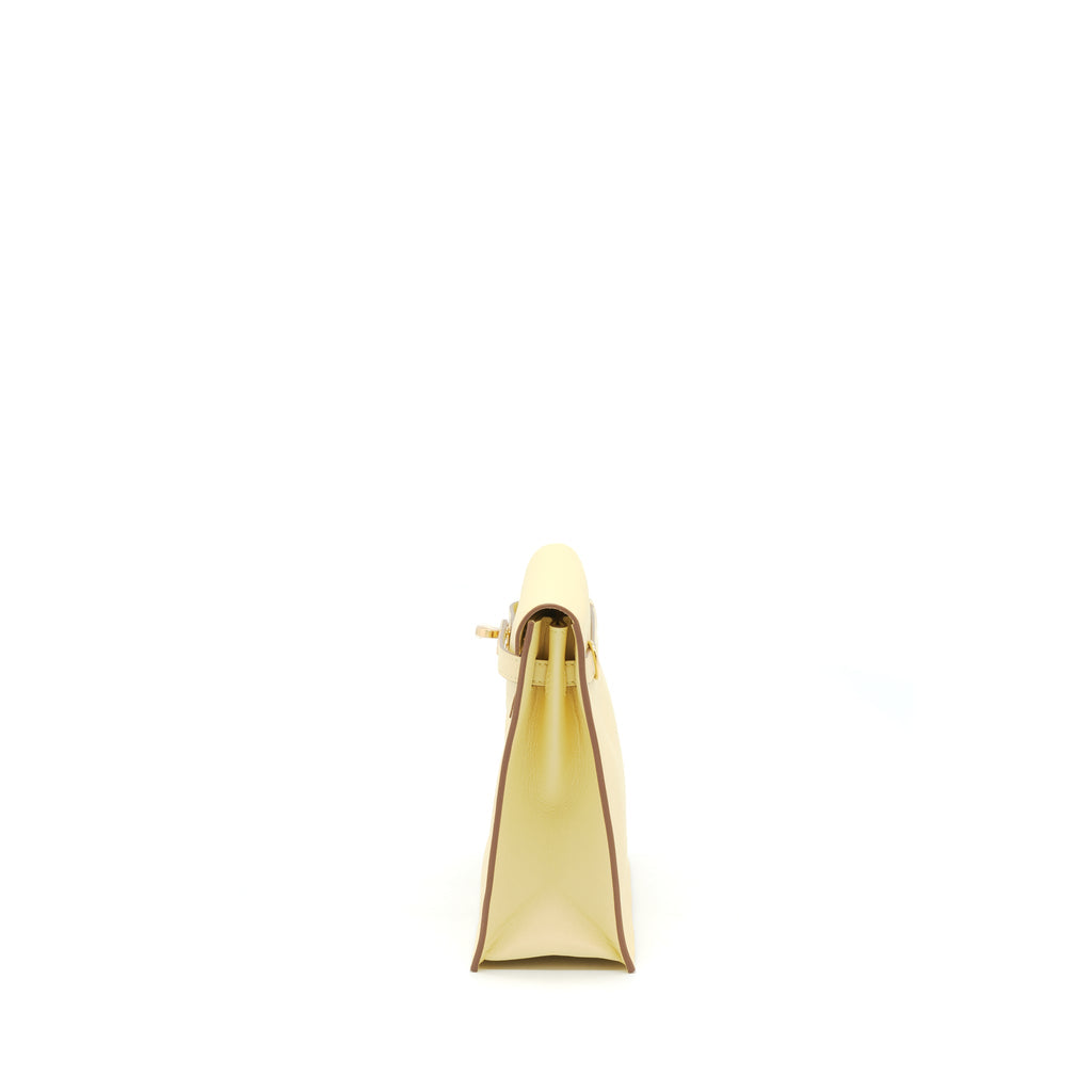 HERMES KELLY DANSE SWIFT 1Z JAUNE POUSSIN GHW