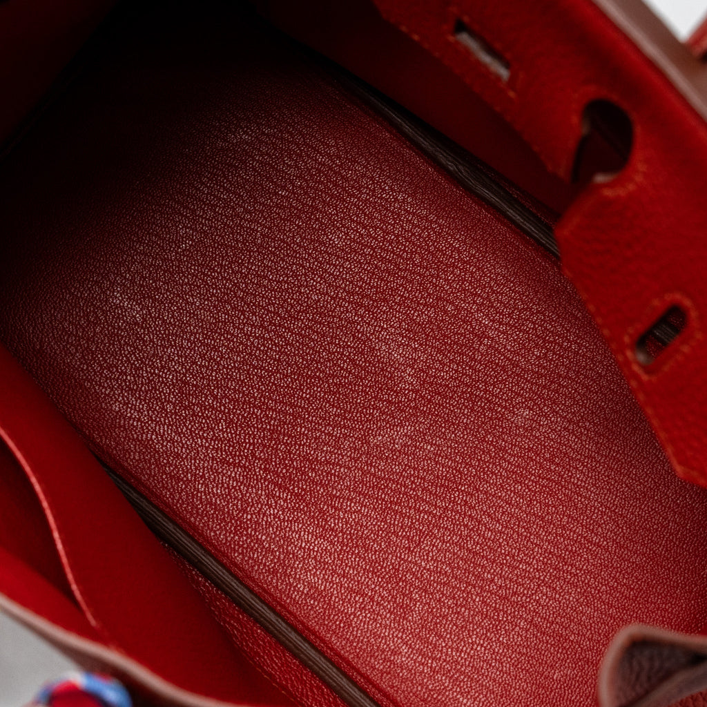 HERMES BIRKIN 25 TOGO 5E VERMILLON GHW