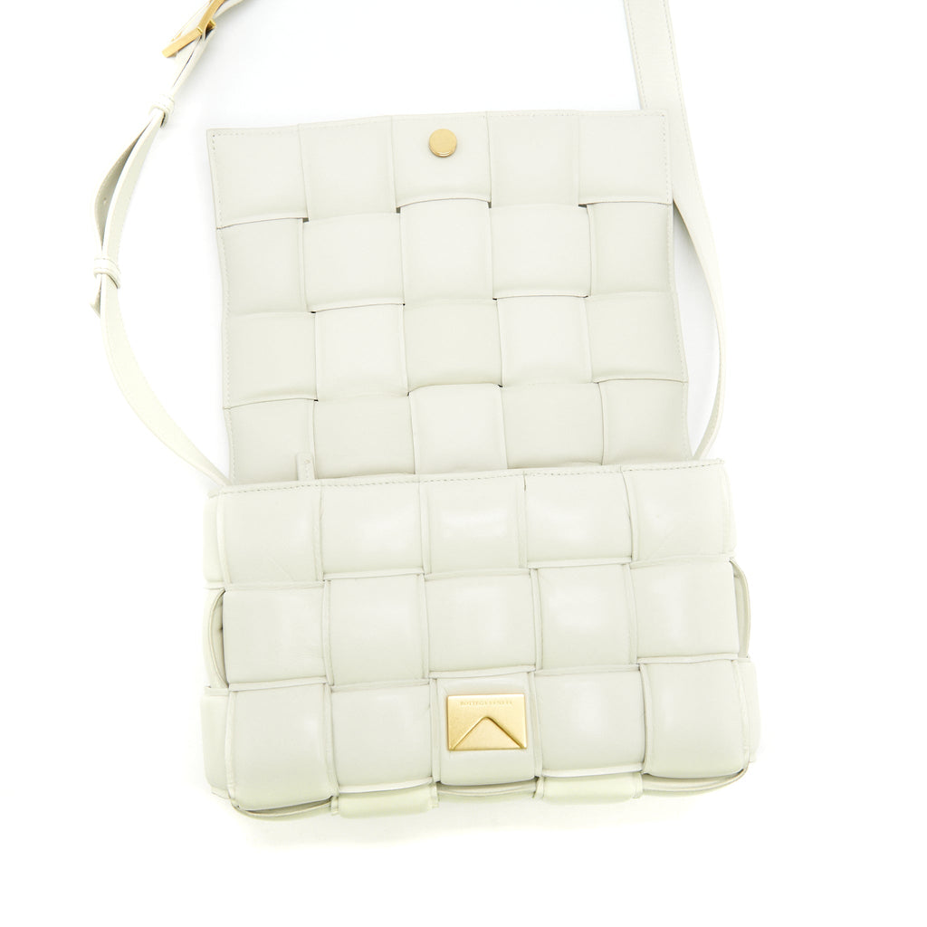 BOTTEGA VENETA PADDED CASSETTE CHALK GHW