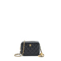 CHANEL PEARL CRUSH CAMERA BAG LAMBSKIN BLACK GHW