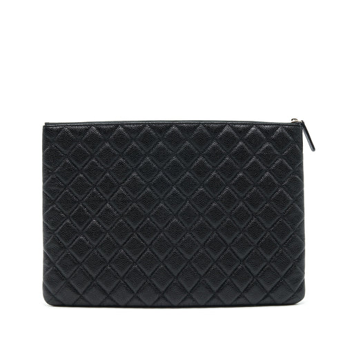 CHANEL CAVIAR POUCH BLACK SHW