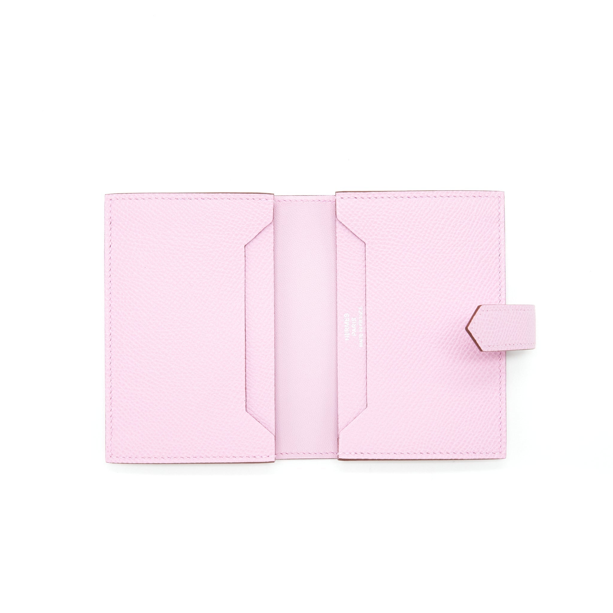 HERMES BEARN CARD HOLDER EPSOM X9 MAUVE SYLVE SHW