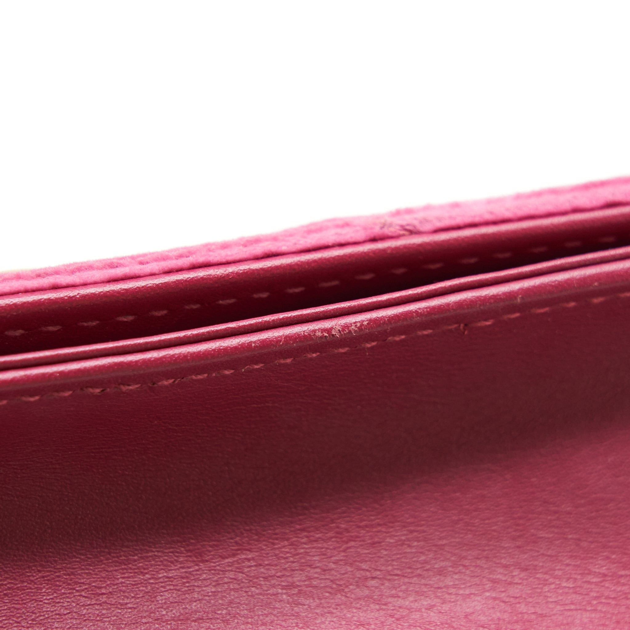 GUCCI VELVET WALLET WITH CHAIN PINK GHW LIMITED EDITION