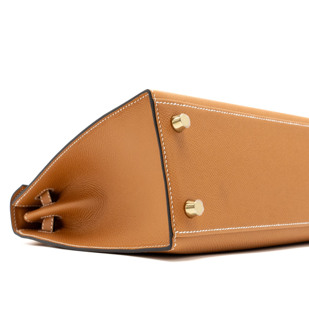 HERMES KELLY 25 EPSOM TOFFEE GHW