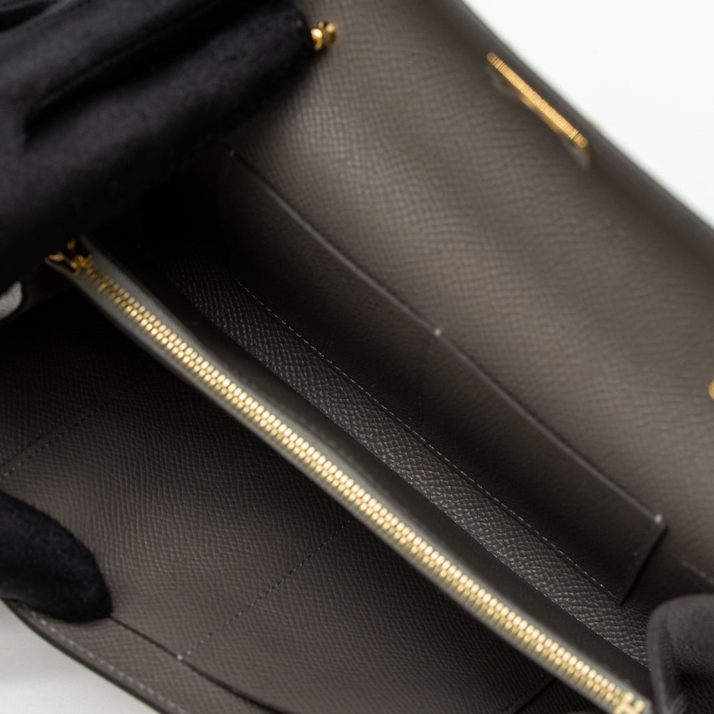 HERMES KELLY TO GO EPSOM GRIS MEYER GHW
