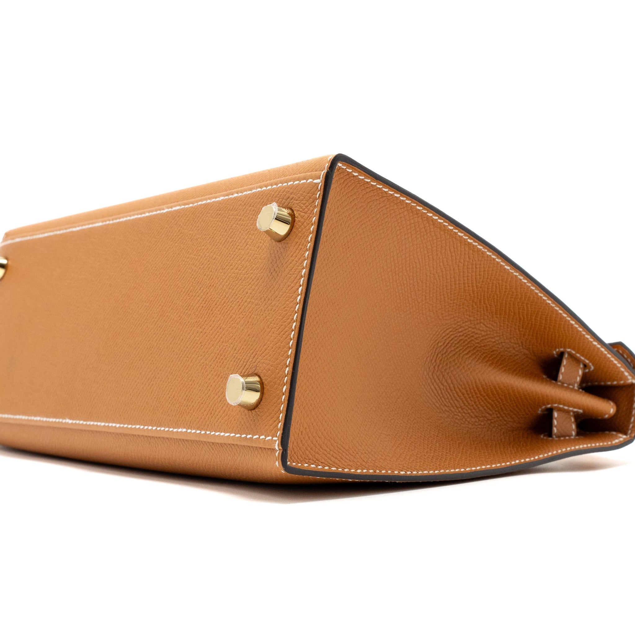HERMES KELLY 25 EPSOM TOFFEE GHW
