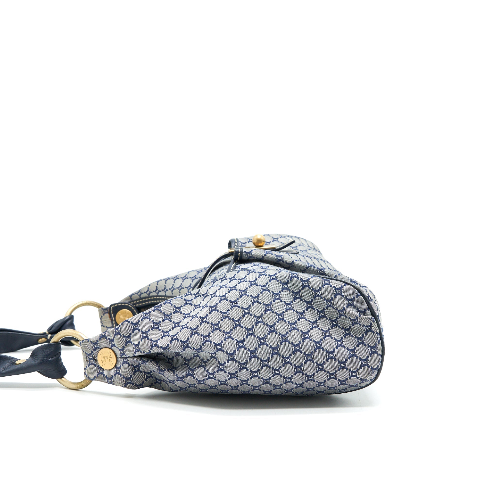 CELINE VINTAGE CANVAS SHOULDER BAG