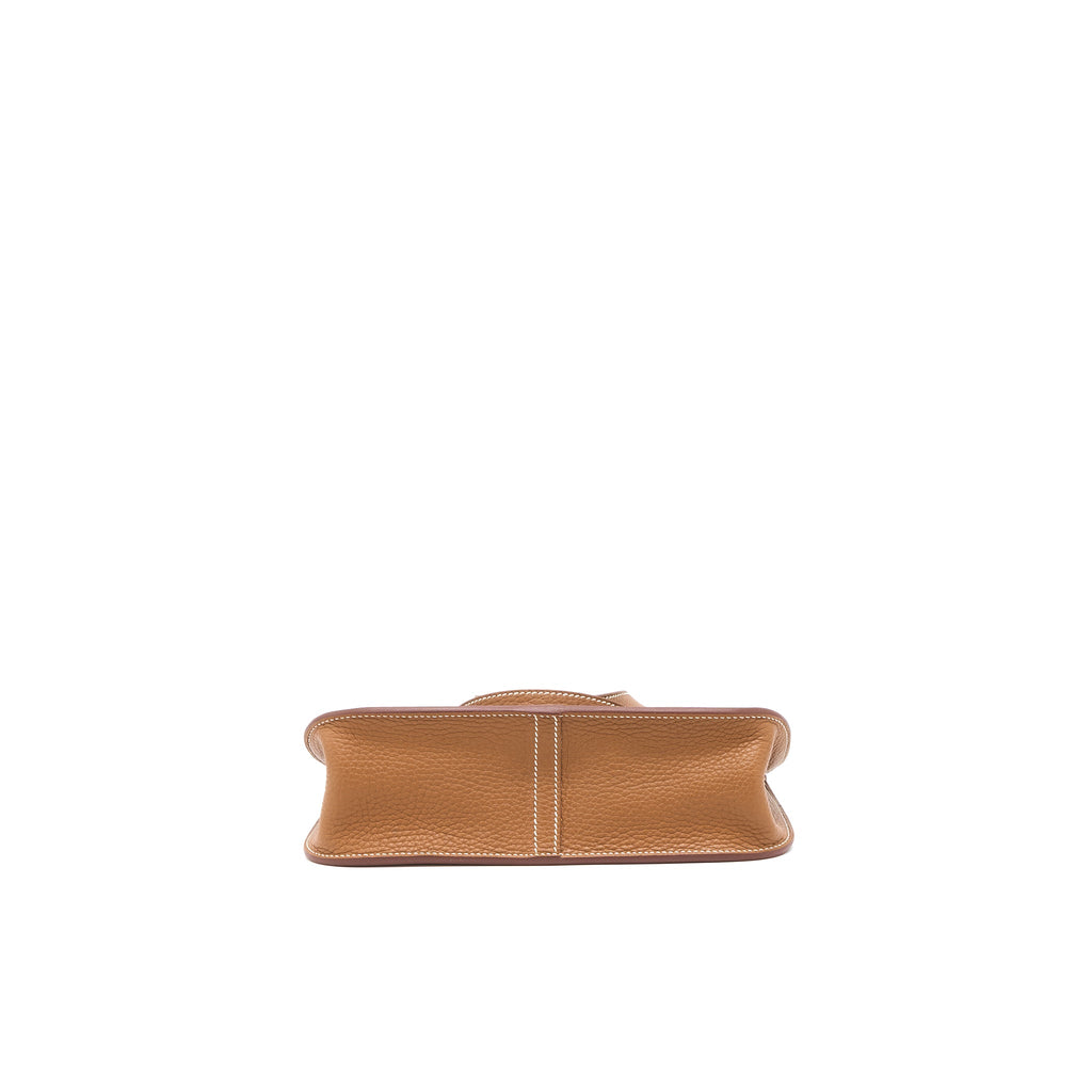 HERMES HALZAN 25 BAG CLEMENCE GOLD GHW